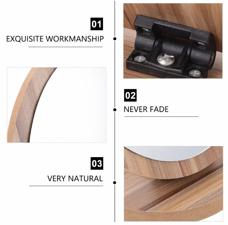 Folding HD Cosmetic Tabletop Desk Mirror, Round Shape Vanity Table Mirror, Household Makeup Tabletop Aluminum Portable Mirror Folding HD Cosmetic Tabletop Desk Mirror, Round Shape Vanity Table Mirror, Household Makeup Tabletop Aluminum Portable Mirror